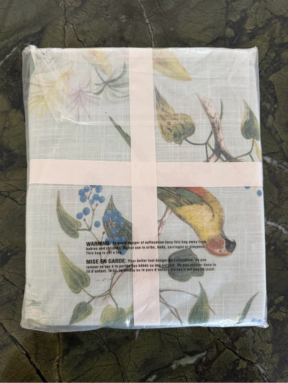 Pottery Barn Aqua Lia Shower Curtain